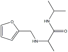 2-[(furan-2-ylmethyl)amino]-N-(propan-2-yl)propanamide 结构式