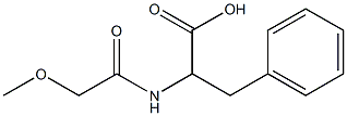 2-[(methoxyacetyl)amino]-3-phenylpropanoic acid 结构式