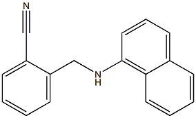 2-[(naphthalen-1-ylamino)methyl]benzonitrile 结构式