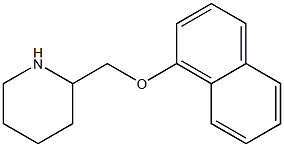 2-[(naphthalen-1-yloxy)methyl]piperidine 结构式