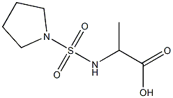 2-[(pyrrolidine-1-sulfonyl)amino]propanoic acid 结构式