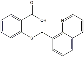 2-[(quinolin-8-ylmethyl)sulfanyl]benzoic acid 结构式