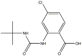 2-[(tert-butylcarbamoyl)amino]-4-chlorobenzoic acid 结构式