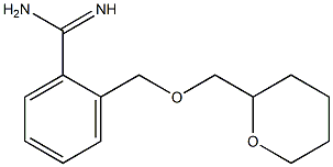 2-[(tetrahydro-2H-pyran-2-ylmethoxy)methyl]benzenecarboximidamide 结构式