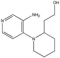 2-[1-(3-aminopyridin-4-yl)piperidin-2-yl]ethan-1-ol 结构式