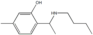 2-[1-(butylamino)ethyl]-5-methylphenol 结构式