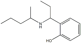 2-[1-(pentan-2-ylamino)propyl]phenol 结构式