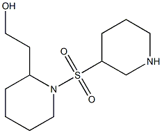 2-[1-(piperidin-3-ylsulfonyl)piperidin-2-yl]ethanol 结构式