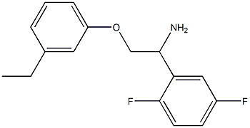 2-[1-amino-2-(3-ethylphenoxy)ethyl]-1,4-difluorobenzene 结构式