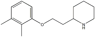 2-[2-(2,3-dimethylphenoxy)ethyl]piperidine 结构式