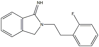 2-[2-(2-fluorophenyl)ethyl]-2,3-dihydro-1H-isoindol-1-imine 结构式