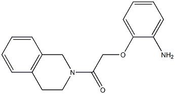 2-[2-(3,4-dihydroisoquinolin-2(1H)-yl)-2-oxoethoxy]aniline 结构式