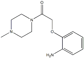 2-[2-(4-methylpiperazin-1-yl)-2-oxoethoxy]aniline 结构式