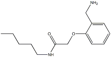 2-[2-(aminomethyl)phenoxy]-N-pentylacetamide 结构式