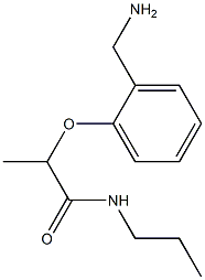 2-[2-(aminomethyl)phenoxy]-N-propylpropanamide 结构式