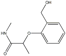 2-[2-(hydroxymethyl)phenoxy]-N-methylpropanamide 结构式