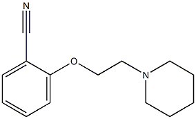 2-[2-(piperidin-1-yl)ethoxy]benzonitrile 结构式