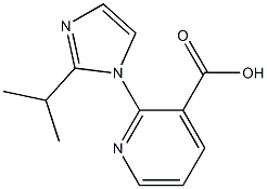 2-[2-(propan-2-yl)-1H-imidazol-1-yl]pyridine-3-carboxylic acid 结构式