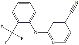 2-[2-(trifluoromethyl)phenoxy]isonicotinonitrile 结构式