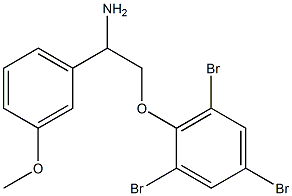 2-[2-amino-2-(3-methoxyphenyl)ethoxy]-1,3,5-tribromobenzene 结构式