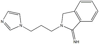 2-[3-(1H-imidazol-1-yl)propyl]-2,3-dihydro-1H-isoindol-1-imine 结构式