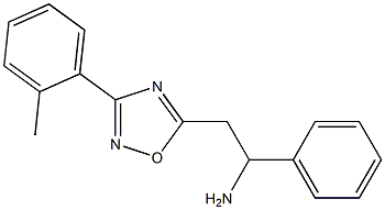 2-[3-(2-methylphenyl)-1,2,4-oxadiazol-5-yl]-1-phenylethan-1-amine 结构式