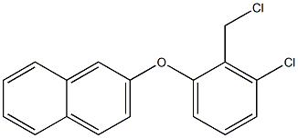 2-[3-chloro-2-(chloromethyl)phenoxy]naphthalene 结构式