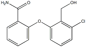 2-[3-chloro-2-(hydroxymethyl)phenoxy]benzamide 结构式