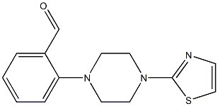 2-[4-(1,3-thiazol-2-yl)piperazin-1-yl]benzaldehyde 结构式