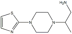 2-[4-(1,3-thiazol-2-yl)piperazin-1-yl]propan-1-amine 结构式