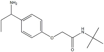 2-[4-(1-aminopropyl)phenoxy]-N-(tert-butyl)acetamide 结构式