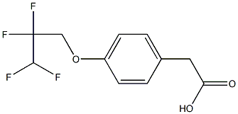 2-[4-(2,2,3,3-tetrafluoropropoxy)phenyl]acetic acid 结构式
