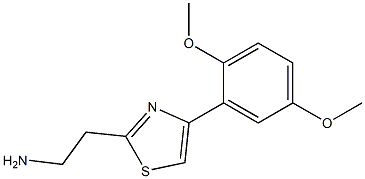 2-[4-(2,5-dimethoxyphenyl)-1,3-thiazol-2-yl]ethanamine 结构式