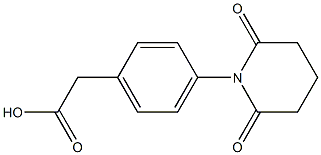 2-[4-(2,6-dioxopiperidin-1-yl)phenyl]acetic acid 结构式