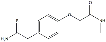 2-[4-(2-amino-2-thioxoethyl)phenoxy]-N-methylacetamide 结构式