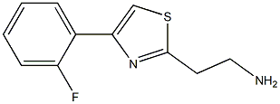 2-[4-(2-fluorophenyl)-1,3-thiazol-2-yl]ethanamine 结构式