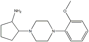 2-[4-(2-methoxyphenyl)piperazin-1-yl]cyclopentan-1-amine 结构式