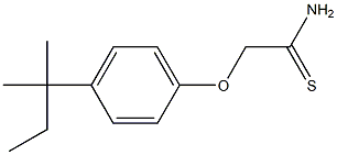 2-[4-(2-methylbutan-2-yl)phenoxy]ethanethioamide 结构式