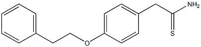 2-[4-(2-phenylethoxy)phenyl]ethanethioamide 结构式