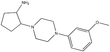 2-[4-(3-methoxyphenyl)piperazin-1-yl]cyclopentan-1-amine 结构式