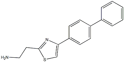 2-[4-(4-phenylphenyl)-1,3-thiazol-2-yl]ethan-1-amine 结构式