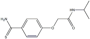 2-[4-(aminocarbonothioyl)phenoxy]-N-isopropylacetamide 结构式