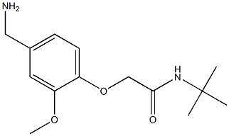 2-[4-(aminomethyl)-2-methoxyphenoxy]-N-(tert-butyl)acetamide 结构式