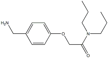 2-[4-(aminomethyl)phenoxy]-N,N-dipropylacetamide 结构式