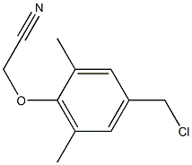 2-[4-(chloromethyl)-2,6-dimethylphenoxy]acetonitrile 结构式