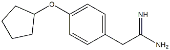 2-[4-(cyclopentyloxy)phenyl]ethanimidamide 结构式