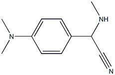 2-[4-(dimethylamino)phenyl]-2-(methylamino)acetonitrile 结构式