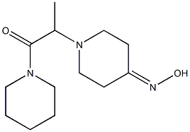 2-[4-(hydroxyimino)piperidin-1-yl]-1-(piperidin-1-yl)propan-1-one 结构式