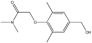 2-[4-(hydroxymethyl)-2,6-dimethylphenoxy]-N,N-dimethylacetamide 结构式