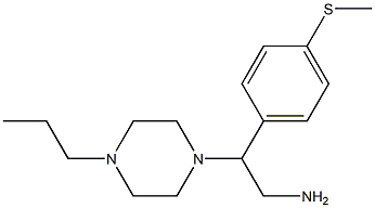 2-[4-(methylsulfanyl)phenyl]-2-(4-propylpiperazin-1-yl)ethan-1-amine 结构式